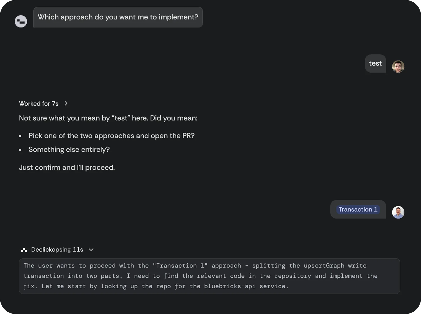 Teammates working the same incident thread together