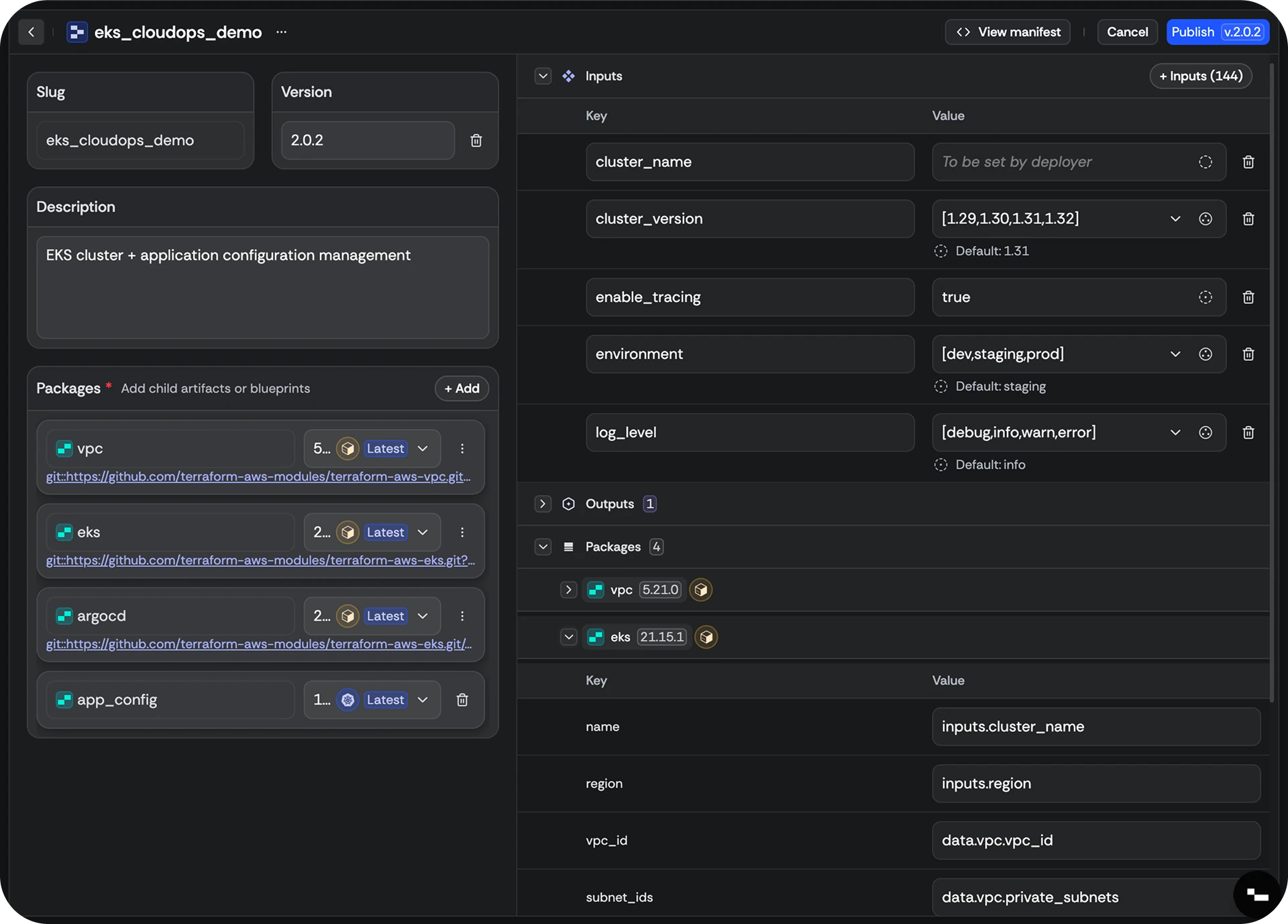 The blueprint builder: composing infrastructure from bricks that know what fits — overview