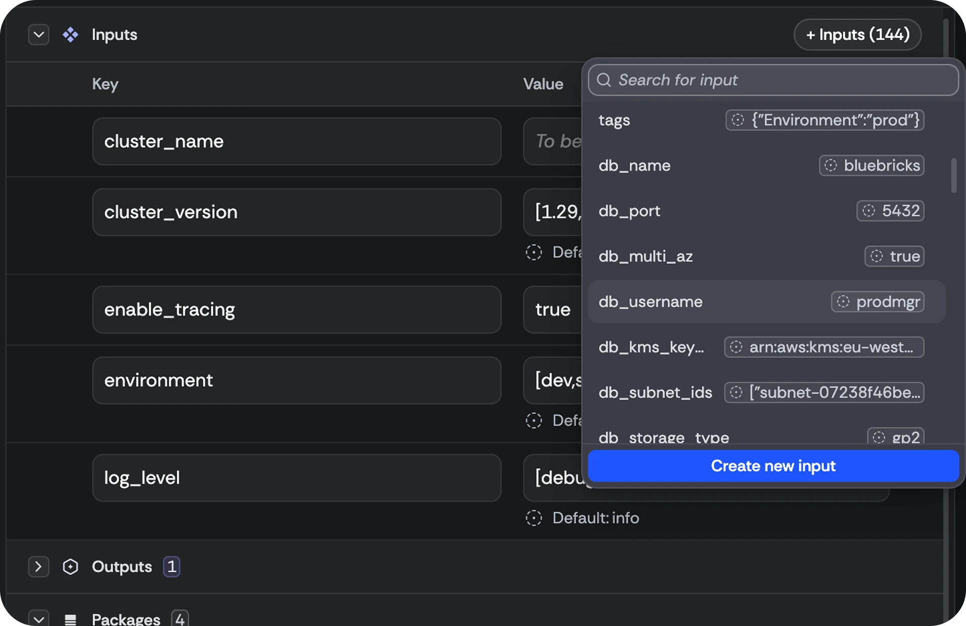 Reusing an input from the library instead of redeclaring it