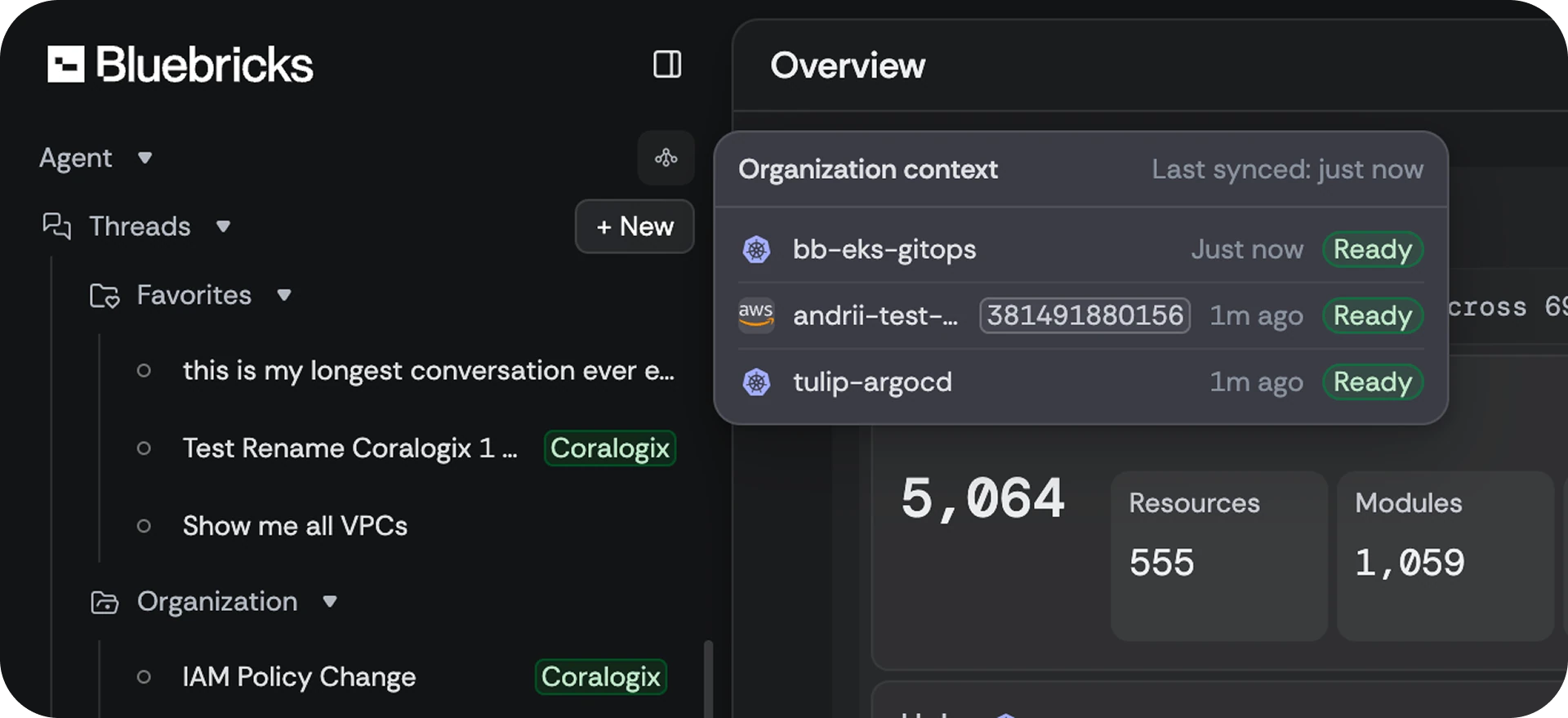 The sidebar ingestion indicator and feed popover, jobs streaming their status per source