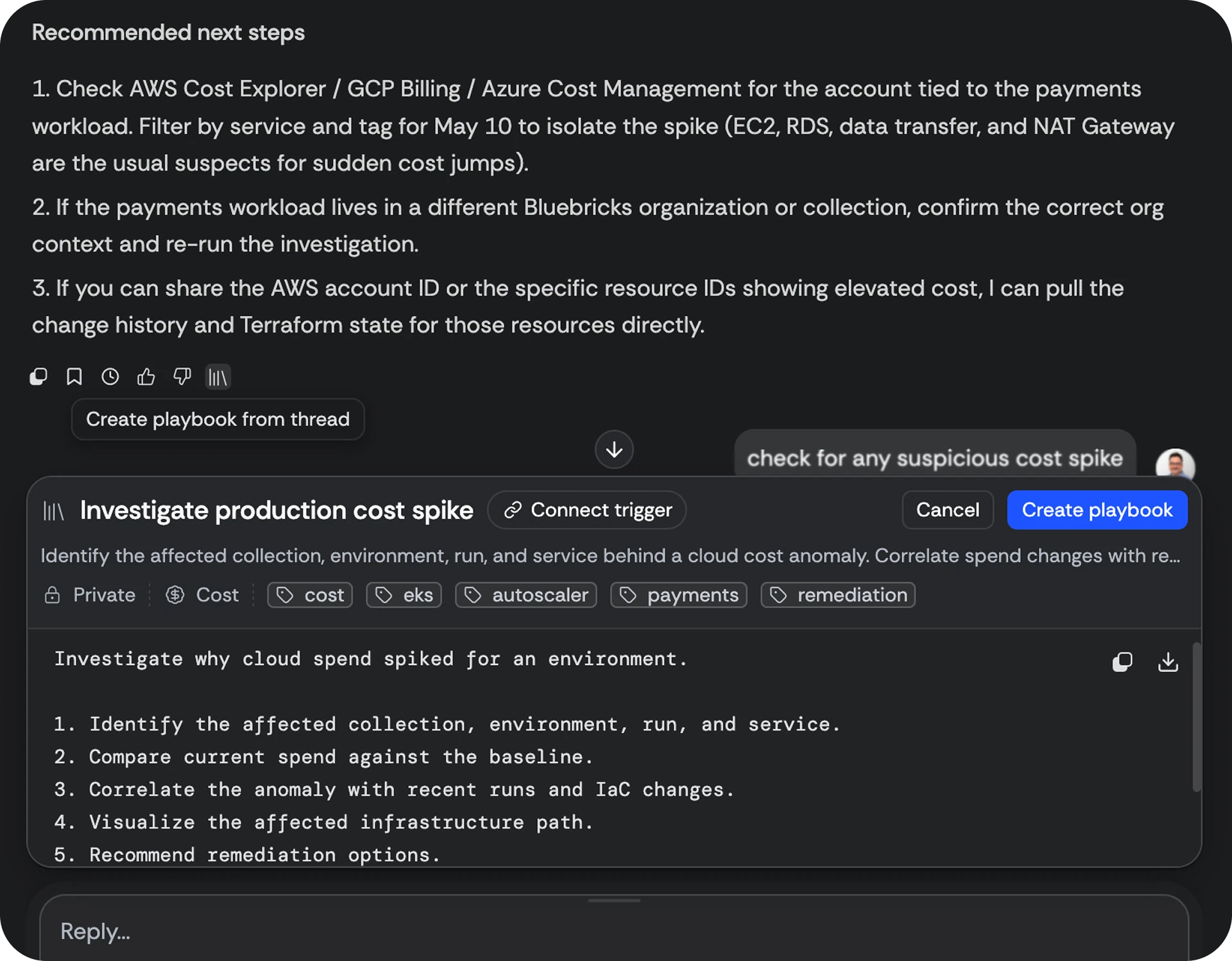 Playbooks and Triggers: turning a thread into governed automation — overview