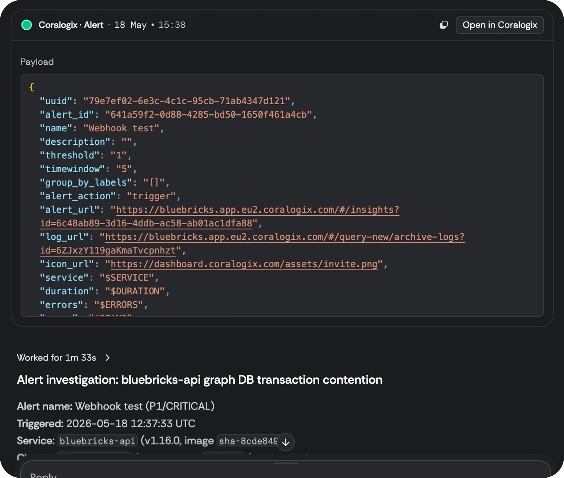 System threads: turning an alert into a shared agent conversation — overview